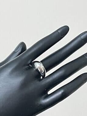 Baublebar Maro Dome Minimalist Ring Signed Inside Silver Plated Brass Size 7